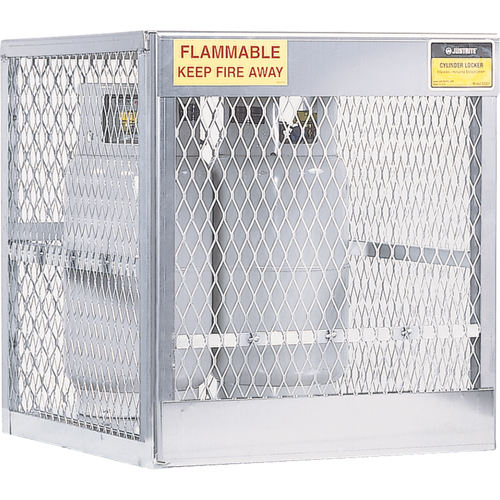 Armoires en aluminium pour bouteilles GPL, nbre de bouteilles: 4, 30" , 32" , 33-1/2" , Argent Distribution Industrielle GC