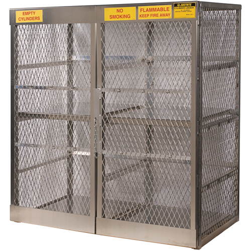 Armoires en aluminium pour bouteilles GPL, nbre de bouteilles: 16, 60" , 32" , 65" , Argent Distribution Industrielle GC