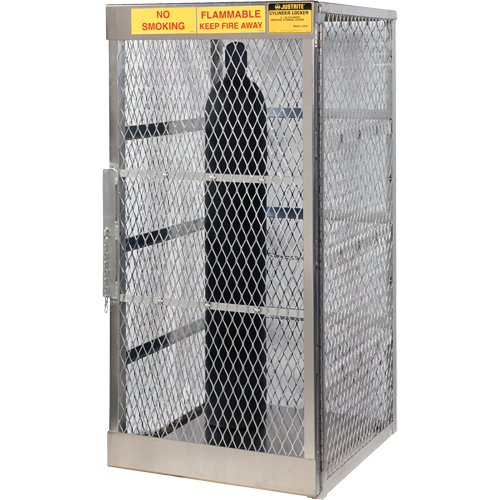 Armoires en aluminium pour bouteilles GPL, nbre de bouteilles: 10, 30" , 32" , 65" , Argent Distribution Industrielle GC
