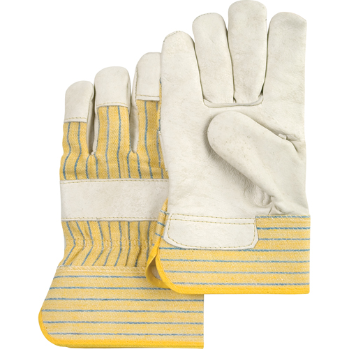 Gants d'ajusteur &agrave; paume s&egrave;che d'usage standard, Grand, Paume en Cuir fleur de vache, Doublure en Coton Distribution Industrielle GC