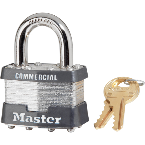 Cadenas lamin&eacute;, Argent, Cl&eacute;s identiques, Acier lamin&eacute;, Largeur de 1-3/4" Distribution Industrielle GC