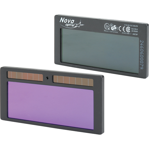 Nova Auto-Darkening Filters, 2" W x 4-1/4" H Viewing Area, For Use With nova Distribution Industrielle GC