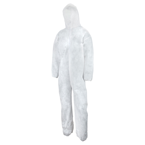 Heavy Weight Coveralls, Medium, White, Polypropylene Distribution Industrielle GC