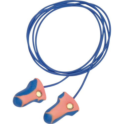 Bouchons d'oreilles d&eacute;tectables jetables Laser-Trak de Howard Leight, Paire - Sac en poly, Avec cordon Distribution Industrielle GC