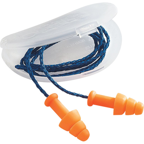 Bouchons d'oreilles SmartFit de Howard Leight, Avec cordon, Vrac - Sac en poly, 25 dB NRR, Taille unique Distribution Industrielle GC