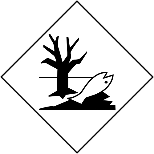 &eacute;tiquette d'exp&eacute;dition TMD marque de polluant marin, 4" lo x 4" la, Noir sur blanc Distribution Industrielle GC