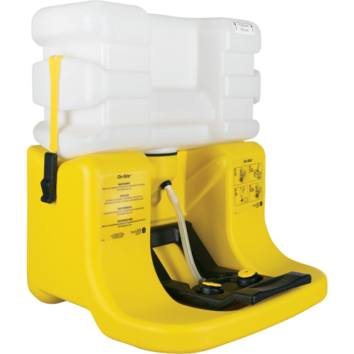 Douche oculaire On-Site, Aliment&eacute; par gravit&eacute;, Capacit&eacute; 7 gal., Conformit&eacute; ANSI Z358.1 Distribution Industrielle GC