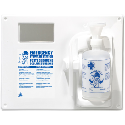 Poste de douche oculaire - Poste simple a/bouteille vide Distribution Industrielle GC