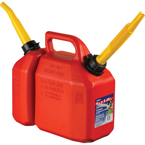 Combo Jerry Can Gasoline/Oil, 2.17 US Gal/8.25 L, Red, CSA Compliant/ULC Distribution Industrielle GC