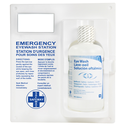 Poste de douche oculaire - Poste simple a/solution ophtalmique Distribution Industrielle GC