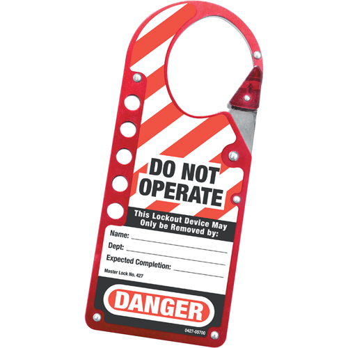 Labeled Snap-on Hasps, Red Distribution Industrielle GC