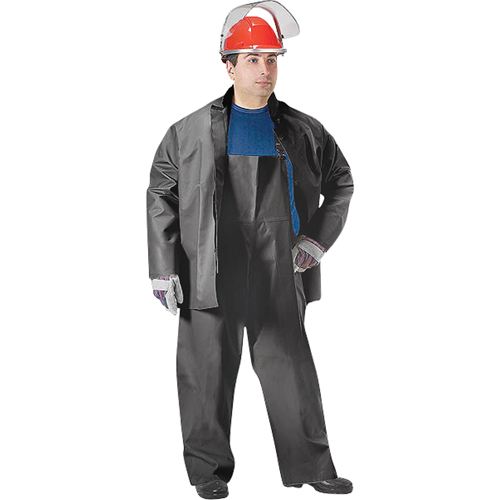 SBR Vulcan Rain Jacket, Rubber, Medium, Black Distribution Industrielle GC