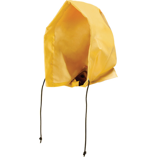 Neo-Slick Chemical & Acid Resistant Rain Hood, One Size, Yellow, PVC Distribution Industrielle GC
