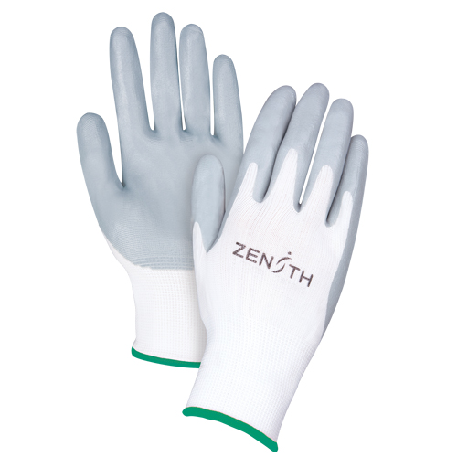Lightweight Breathable Coated Gloves, 8/Medium, Foam Nitrile Coating, 13 Gauge, Polyester Shell Distribution Industrielle GC