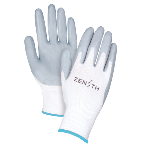 Gants l&eacute;gers enduits et respirants, 10/T-Grand, R&ecirc;vetement Mousse de nitrile, Calibre 13, Enveloppe en Polyester Distribution Industrielle GC