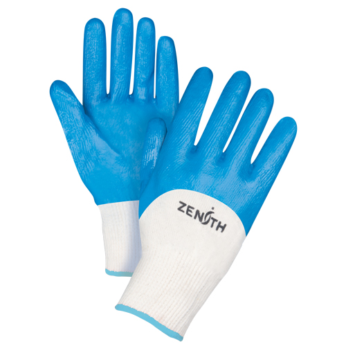Gants enduits et tricot&eacute;s sans coutures de poids moyen, 10/T-Grand, R&ecirc;vetement Nitrile, Calibre 13, Enveloppe en Coton Distribution Industrielle GC
