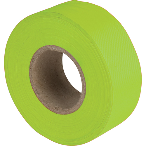 Rubans pour signalisation, 1,1875" la x 150' lo, Lime fluorescent Distribution Industrielle GC