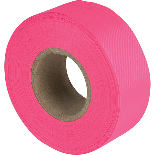 Rubans pour signalisation, 1,1875" la x 150' lo, Rose fluorescent Distribution Industrielle GC