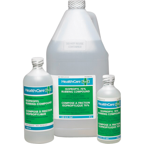 Alcool isopropylique &agrave; friction, Liquide, Antiseptique Distribution Industrielle GC