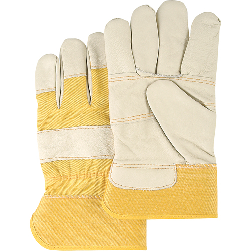 Gants en cuir de mobilier, Grand, Paume en Cuir fleur de vache, Doublure en Coton Distribution Industrielle GC
