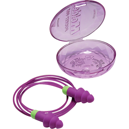 Rockets&reg; Reusable Earplugs, Corded, Bulk - Plastic Case, 27 dB NRR, One-Size Distribution Industrielle GC