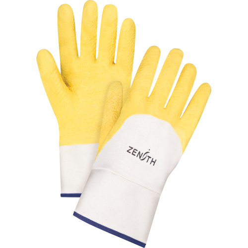 Gants enduits au fini rugueux, 10/T-Grand, R&ecirc;vetement Latex de caoutchouc, Enveloppe en Coton Distribution Industrielle GC