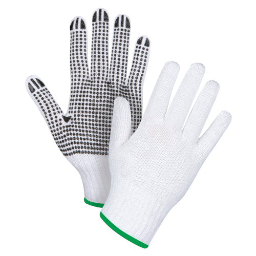 Dotted String Knit Gloves, Poly/Cotton, Single Sided, 7 Gauge, Medium Distribution Industrielle GC