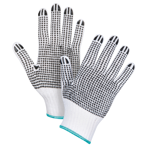 Double-Sided Dotted String Knit Gloves, Poly/Cotton, Double Sided, 7 Gauge, X-Large Distribution Industrielle GC