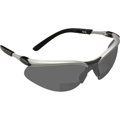 Lunettes de s&eacute;curit&eacute; BX avec verres de lecture, Antibu&eacute;e, Grise/fum&eacute;e, Dioptrie 2,0 Distribution Industrielle GC