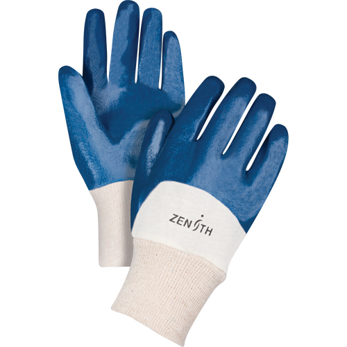 Medium-Weight Interlock Lined Gloves, 8/Medium, Nitrile Coating, Cotton Shell Distribution Industrielle GC