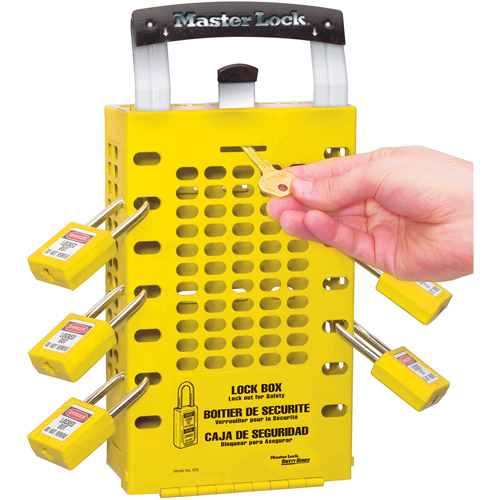 Latch Tight Lock Boxes, Yellow Distribution Industrielle GC
