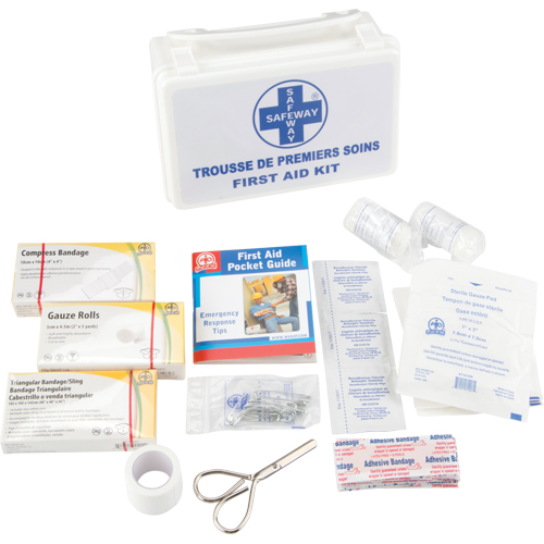 Trousse de premiers soins, Dispositif m&eacute;dical Classe 1, Boîte en plastique Distribution Industrielle GC