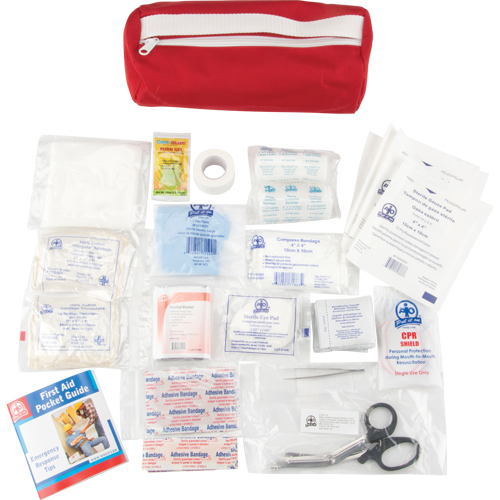 Trousse de premiers soins, Dispositif m&eacute;dical Classe 1, Sac en nylon Distribution Industrielle GC