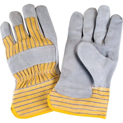 Gants d'ajusteur rugueux de premi&egrave;re qualit&eacute;, Grand, Paume en Cuir de vache refendu, Doublure en Coton Distribution Industrielle GC