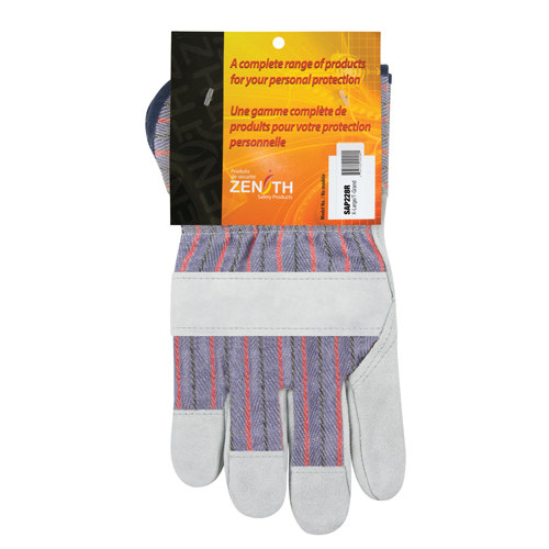 Gants d'ajusteur rugueux, T-Grand, Paume en Cuir de vache refendu, Doublure en Coton Distribution Industrielle GC