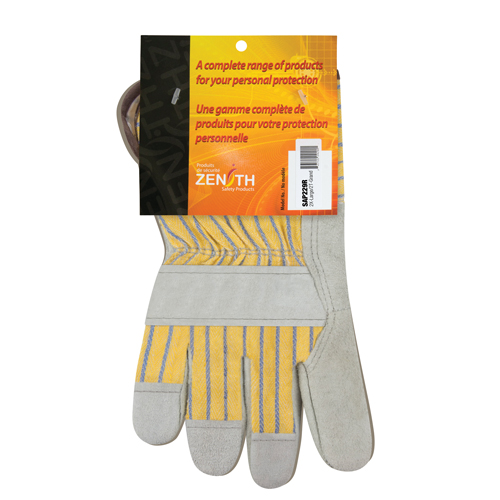 Gants d'ajusteur de qualit&eacute; sup&eacute;rieure, 2T-Grand, Paume en Cuir de vache refendu, Doublure en Coton Distribution Industrielle GC