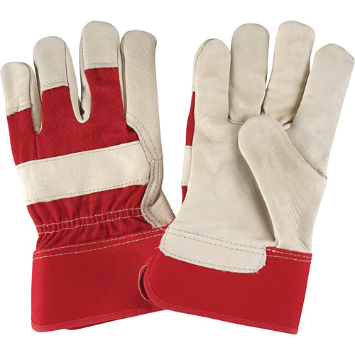 Gants d'ajusteur &agrave; paume s&egrave;che de premi&egrave;re qualit&eacute;, Grand, Paume en Cuir fleur de vache, Doublure en Coton Distribution Industrielle GC