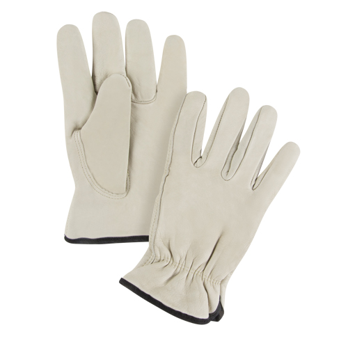 Winter-Lined Driver's Gloves, Small, Grain Cowhide Palm, Fleece Inner Lining Distribution Industrielle GC