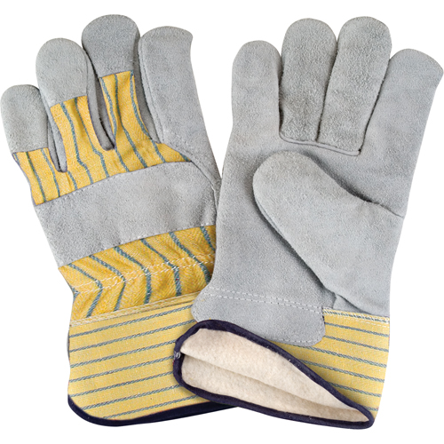 Gants d'ajusteur doubl&eacute;s pour l'hiver, T-Grand, Paume en Cuir de vache refendu, Doublure en Molleton de coton Distribution Industrielle GC