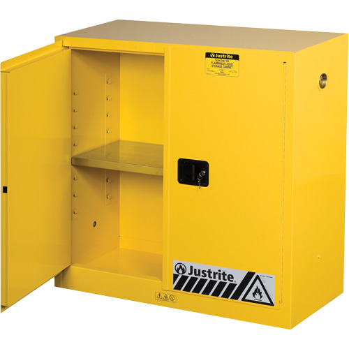 Sure-Grip&reg; Ex Flammable Storage Cabinets, 30 gal., 2 Door, 43" W x 44" H x 18" D Distribution Industrielle GC