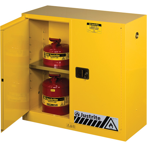 Sure-Grip&reg; Ex Flammable Storage Cabinets, 30 gal., 2 Door, 43" W x 44" H x 18" D Distribution Industrielle GC