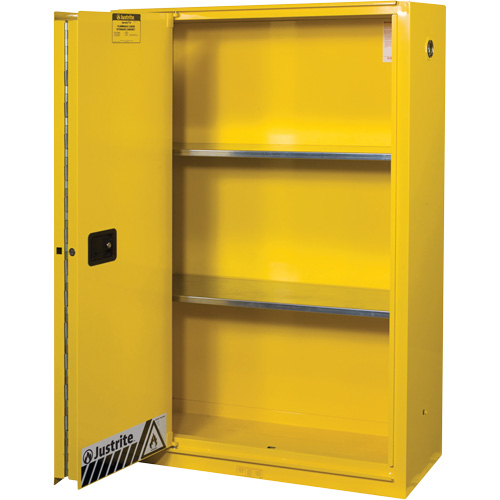 Armoires Sure-Grip EX pour produits inflammables, 45 gal., 1 Porte(s), 43" La x 65" h x 18" p Distribution Industrielle GC