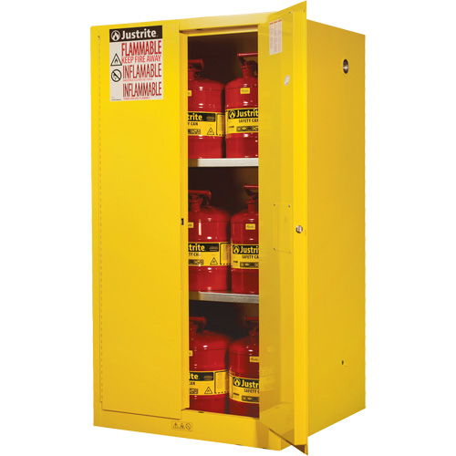 Armoires Sure-Grip EX pour produits inflammables, 60 gal., 2 Porte(s), 34" La x 65" h x 34" p Distribution Industrielle GC