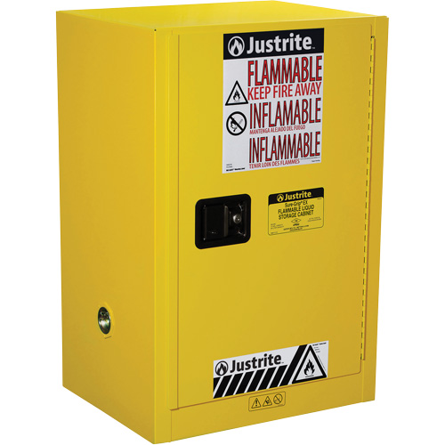 Armoire de s&eacute;curit&eacute; compacte pour produits inflammables EX Sure-Grip, 12 gal., 1 Porte(s), 23,25" La x 35" h x 18" p Distribution Industrielle GC