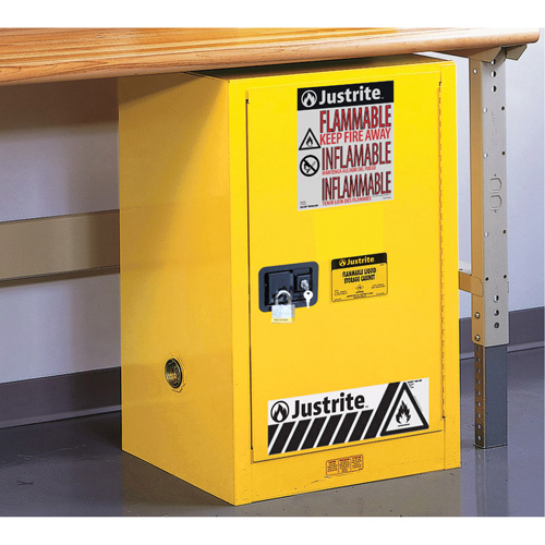 Armoire de s&eacute;curit&eacute; compacte pour produits inflammables EX Sure-Grip, 12 gal., 1 Porte(s), 23,25" La x 35" h x 18" p Distribution Industrielle GC