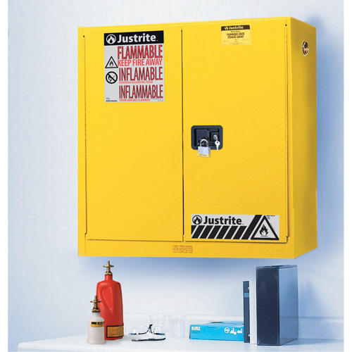 Armoires de s&eacute;curit&eacute; murales Sure-Grip EX, 20 gal., 2 Porte(s), 43" La x 44" h x 12" p Distribution Industrielle GC