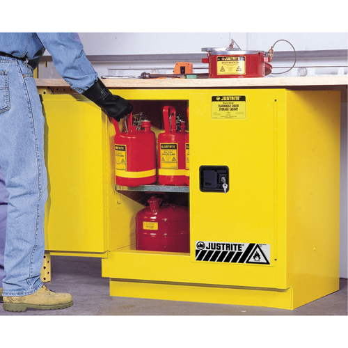 Armoire de s&eacute;curit&eacute; pour dessous de comptoir pour produits inflammables EX Sure-Grip, 22 gal., 2 Porte(s), 35" La x 35" h x 22" p Distribution Industrielle GC