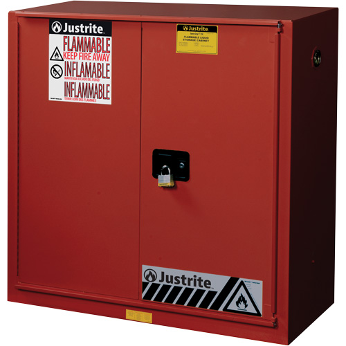Armoire de s&eacute;curit&eacute; pour la peinture et les encres combustibles EX Sure-Grip, 40 gal., 3 tablettes Distribution Industrielle GC