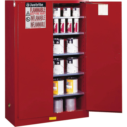 Sure-Grip&reg; EX Combustibles Safety Cabinet for Paint and Ink, 60 gal., 5 Shelves Distribution Industrielle GC