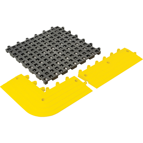 ErgoDeck&reg; General Purpose No. 564 Matting, PVC, 1-1/2' W x 1-1/2' L, 7/8" Thick, Charcoal Distribution Industrielle GC